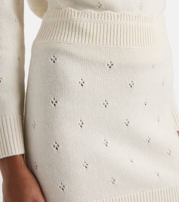 Pointelle wool and cashmere miniskirt | Chloé