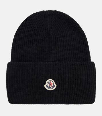 罗纹针织初剪羊毛便帽 | Moncler