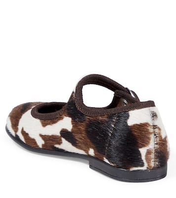 Cuir façon poulain Mary Jane imprimées | PèPè