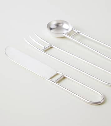 Artefacto silver-plated 3-piece cutlery set | Natalia Criado