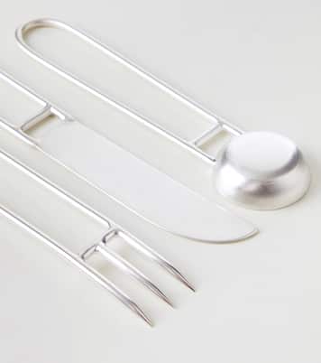 Artefacto silver-plated 3-piece cutlery set | Natalia Criado