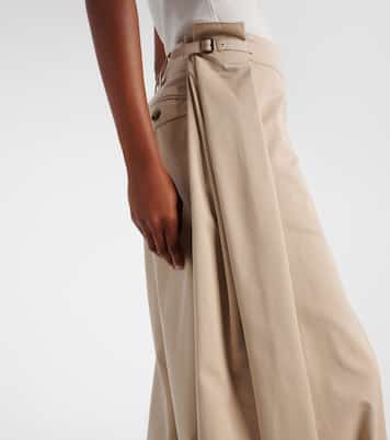 Pantalon ample en coton et soie | Loewe
