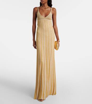 Sequined lamé maxi dress | Missoni