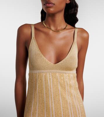 Sequined lamé maxi dress | Missoni