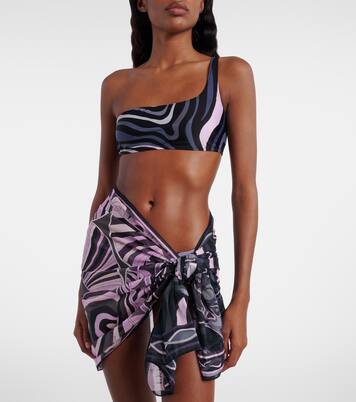 Iride semi-sheer cotton beach cover-up | Pucci