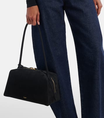 Le Bulldog Medium suede shoulder bag | Alaïa