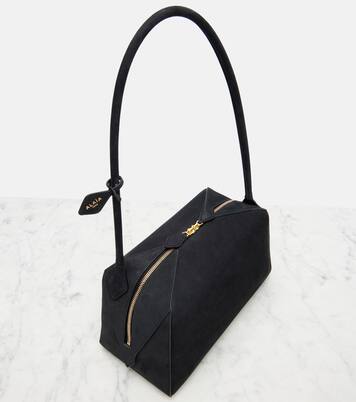 Le Bulldog Medium suede shoulder bag | Alaïa