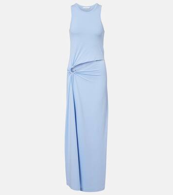 Cutout cotton-blend maxi dress | Rabanne