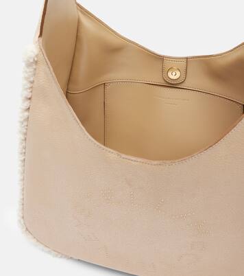 Teddy-trimmed shoulder bag | Stella McCartney