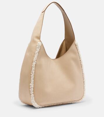 Teddy-trimmed shoulder bag | Stella McCartney