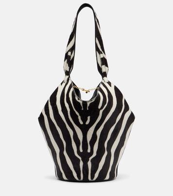 Lotus Mini calf hair and suede tote bag | Khaite