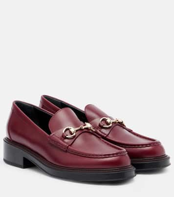 Horsebit leather loafers | Gucci