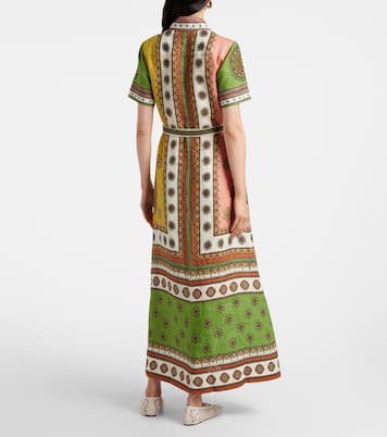 Contina belted linen shirt dress | Alémais
