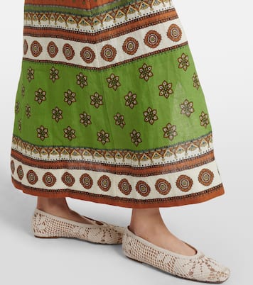Contina belted linen shirt dress | Alémais