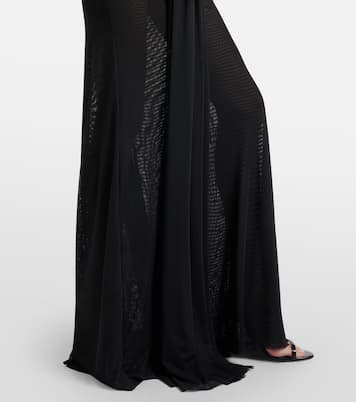 Floral-appliqué mesh gown | David Koma