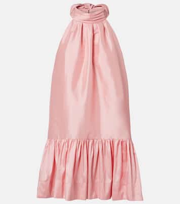Hope bow-detail taffeta minidress | Simkhai