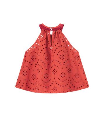 Cleo broderie anglaise cotton top | Poupette St Barth Kids