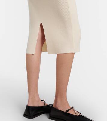 Robe midi en laine | Jil Sander
