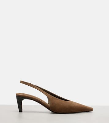 Suede slingback pumps | Brunello Cucinelli