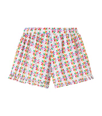 Catavento printed cotton shorts | Fábula