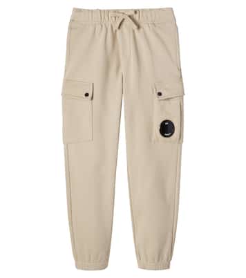 Lens cotton jersey sweatpants | C.P. Company Kids