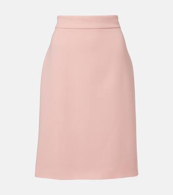 Virgin wool midi skirt | Valentino