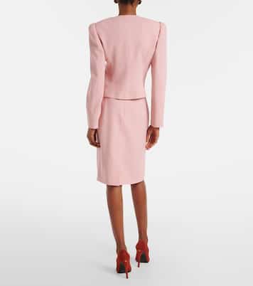 Virgin wool midi skirt | Valentino