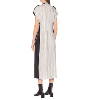 Abito a righe in lana e cotone con zip | Acne Studios