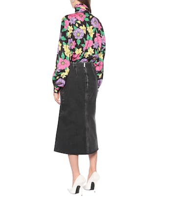 Jupe asymétrique en jean | Balenciaga