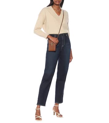 Mia high-rise tapered jeans | J Brand