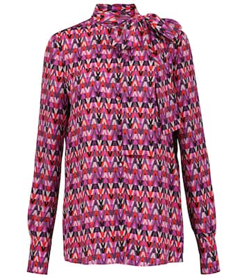 Camicia in seta con stampa | Valentino