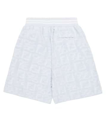 Shorts FF en felpa mezcla de algodón | Fendi Kids