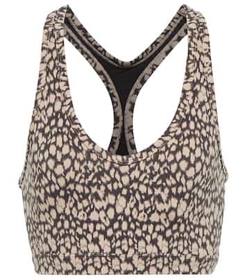 Park printed racerback sports bra | Varley
