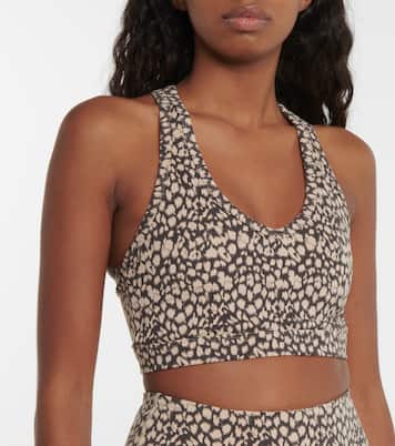 Park printed racerback sports bra | Varley
