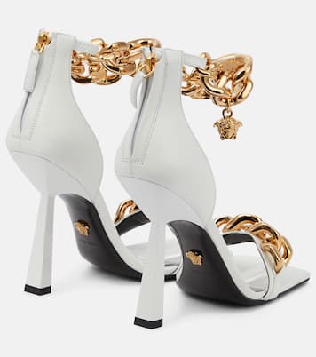 Medusa Chain leather sandals | Versace
