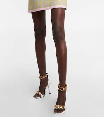 Medusa Chain leather sandals | Versace