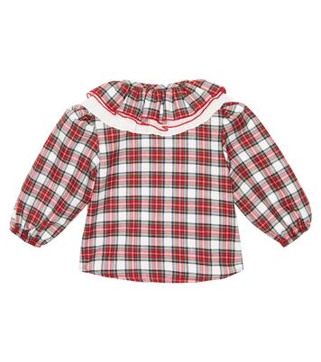 Baby - Blusa in misto cotone a quadri | Monnalisa