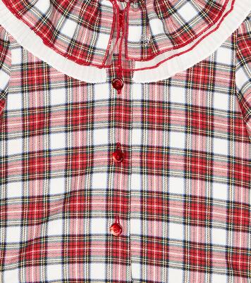 Baby - Blusa in misto cotone a quadri | Monnalisa