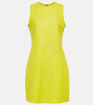 Minikleid Intrecciato aus Leder | Bottega Veneta