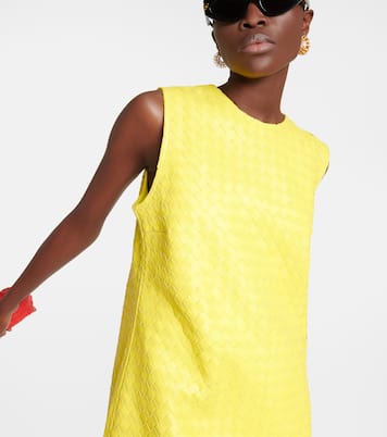 Minikleid Intrecciato aus Leder | Bottega Veneta