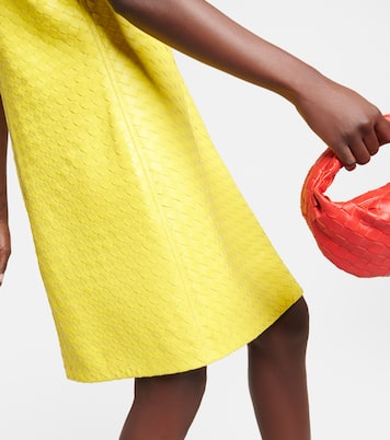 Minikleid Intrecciato aus Leder | Bottega Veneta