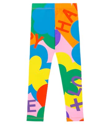 Leggings in misto cotone con stampa | Stella McCartney Kids