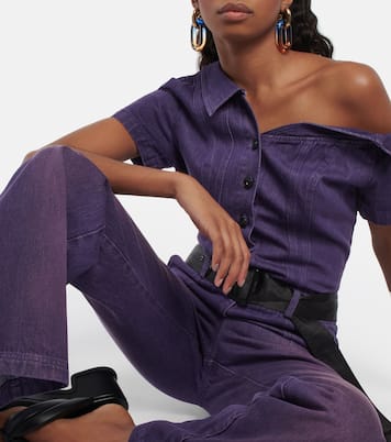 Combi-pantalon asymétrique en jean | Didu