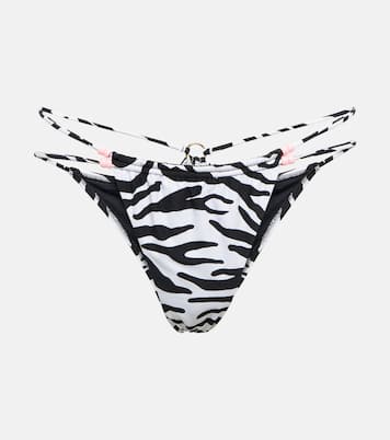 Slip bikini Theresa con stampa zebrata | Reina Olga