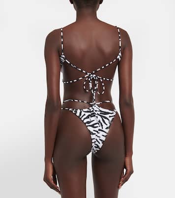 Slip bikini Theresa con stampa zebrata | Reina Olga