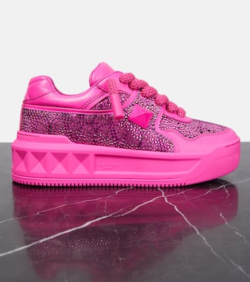 Sneakers One Stud XL Toile Iconographe con platform | Valentino Garavani