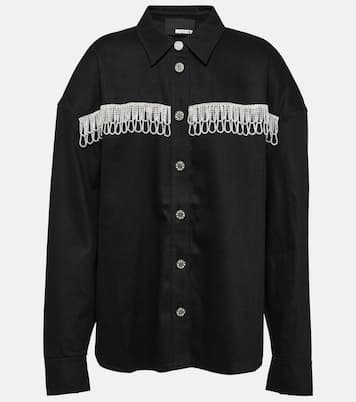 Verzierte Oversize-Jeansjacke | Rotate