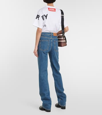 High-rise straight-leg jeans | Burberry