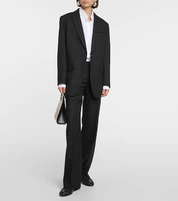 Blazer rayé en laine vierge | The Row