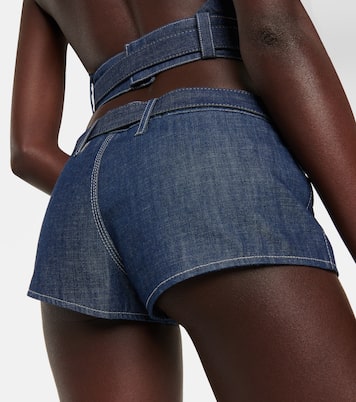 Low-Rise Jeansshorts | Miu Miu